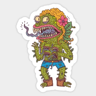 Pretty Monster Plant Sticker